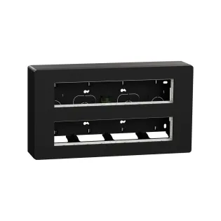 Schneider Electric NU121054, Unica System Plus, Antrasit, 2x10 Modül Sıva Üstü Yatay Çalışma İstasyonu