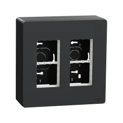 Schneider Electric NU122454, Unica System Plus, Antrasit, 2x4 Modül Sıva Üstü Dikey Çalışma İstasyonu