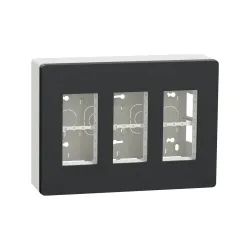 Schneider Electric NU123454, Unica System Plus, Antrasit, 3x4 Modül Sıva Üstü Dikey Çalışma İstasyonu