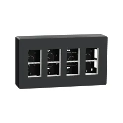 Schneider Electric NU124454, Unica System Plus, Antrasit, 4x4 Modül Sıva Üstü Dikey Çalışma İstasyonu