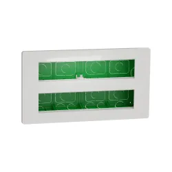 Schneider Electric NU171020, Unica System Plus, Beyaz, 2x10 Modül Sıva Altı Yatay Çalışma İstasyonu