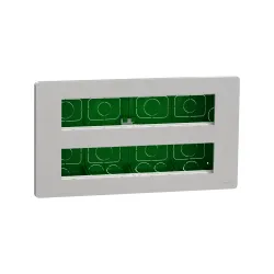 Schneider Electric NU171030, Unica System Plus, Alüminyum, 2x10 Modül Sıva Altı Yatay Çalışma İstasyonu