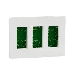 Schneider Electric NU173418, Unica System Plus, Beyaz, 3x4 Modül Sıva Altı Dikey Çalışma İstasyonu