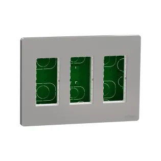Schneider Electric NU173430, Unica System Plus, Alüminyum, 3x4 Modül Sıva Altı Dikey Çalışma İstasyonu