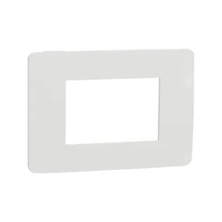 Schneider Electric NU270318, Unica Studio Color, Beyaz Yüzeyli, Beyaz Kenarlıklı, Çerçeve, 3 Modül