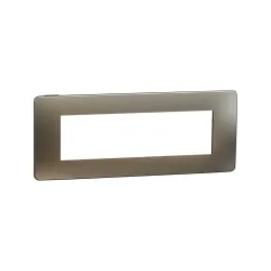 Schneider Electric NU270752M, Unica Studio Color Metal, Bronz Yüzeyli, Antrasit Kenarlıklı, Çerçeve, 7 Modül