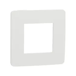Schneider Electric NU280218, Unica Studio Color, Beyaz Yüzeyli, Beyaz Kenarlıklı, Tekli Çerçeve
