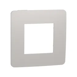 Schneider Electric NU280224, Unica Studio Color, Açık Gri Yüzeyli, Beyaz Kenarlıklı, Tekli Çerçeve