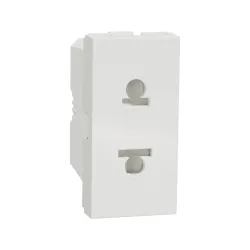 Schneider Electric NU302118, Unica, Beyaz, Euroamerican Priz, 1 Modül