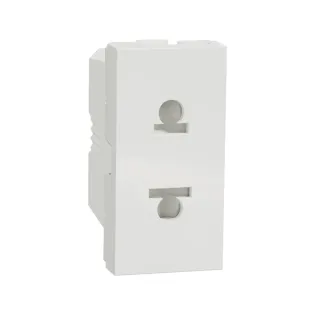 Schneider Electric NU302118, Unica, Beyaz, Euroamerican Priz, 1 Modül