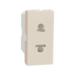 Schneider Electric NU302144, Unica, Krem, Euroamerican Priz, 1 Modül