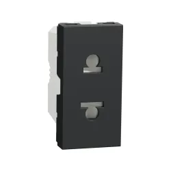 Schneider Electric NU302154, Unica, Antrasit, Euroamerican Priz, 1 Modül