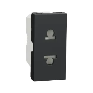 Schneider Electric NU302154, Unica, Antrasit, Euroamerican Priz, 1 Modül