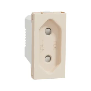 Schneider Electric NU303144, Unica, Krem, Topraksız Priz, Çocuk Korumalı, 1 Modül