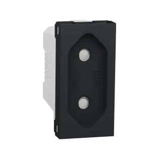 Schneider Electric NU303154, Unica, Antrasit, Topraksız Priz, Çocuk Korumalı, 1 Modül