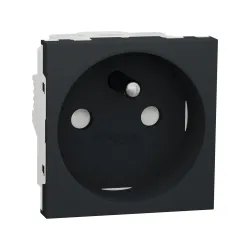 Schneider Electric NU303954, Unica, Antrasit, UPS Priz, Çocuk Korumalı, Vida Bağlantılı, 2 Modül