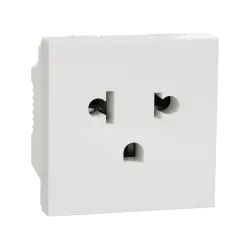 Schneider Electric NU304118, Unica, Beyaz, Euroamerican Priz, 2 Modül