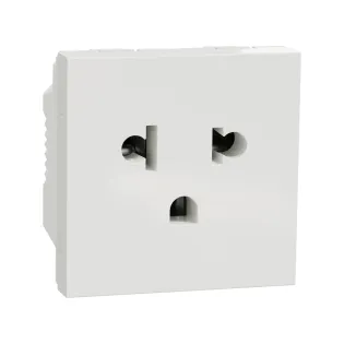 Schneider Electric NU304118, Unica, Beyaz, Euroamerican Priz, 2 Modül