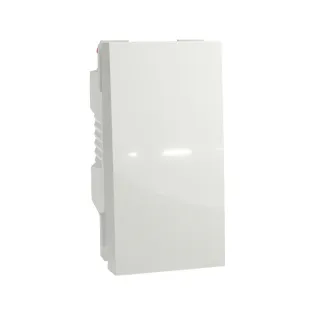 Schneider Electric NU310618, Unica, Beyaz, Liht Butonu, 1 Modül