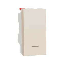Schneider Electric NU310644N, Unica, Krem, Liht Butonu, Işıklı, 1 Modül