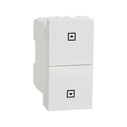 Schneider Electric NU310718SC, Unica, Beyaz, Jaluzi Kumanda Liht Butonu, 1 Modül
