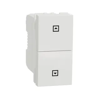 Schneider Electric NU310718SC, Unica, Beyaz, Jaluzi Kumanda Liht Butonu, 1 Modül