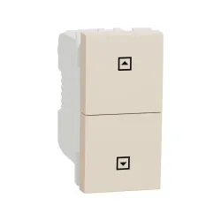 Schneider Electric NU310744SC, Unica, Krem, Jaluzi Kumanda Liht Butonu, 1 Modül