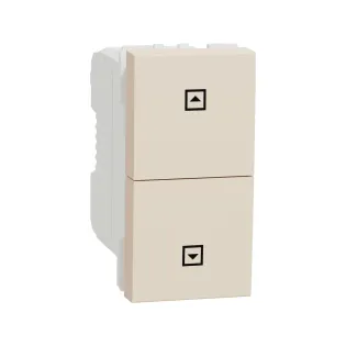 Schneider Electric NU310744SC, Unica, Krem, Jaluzi Kumanda Liht Butonu, 1 Modül
