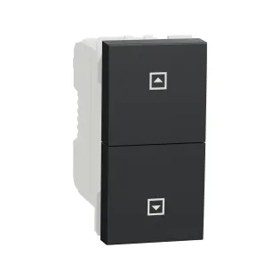 Schneider Electric NU310754SC, Unica, Antrasit, Jaluzi Kumanda Liht Butonu, 1 Modül