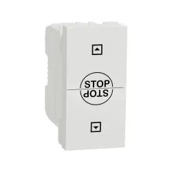 Schneider Electric NU310818SC, Unica, Beyaz, Jaluzi Kumanda Anahtarı, 10 Amper, 1 Modül