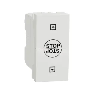 Schneider Electric NU310818SC, Unica, Beyaz, Jaluzi Kumanda Anahtarı, 10 Amper, 1 Modül