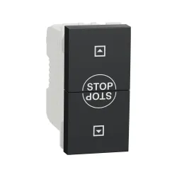 Schneider Electric NU310854SC, Unica, Antrasit, Jaluzi Kumanda Anahtarı, 10 Amper, 1 Modül