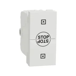 Schneider Electric NU310918SC, Unica, Beyaz, Jaluzi Kumanda Anahtarı, 2 Kutuplu, 1 Modül