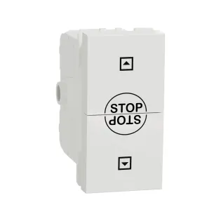 Schneider Electric NU310918SC, Unica, Beyaz, Jaluzi Kumanda Anahtarı, 2 Kutuplu, 1 Modül