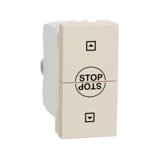 Schneider Electric NU310944SC, Unica, Krem, Jaluzi Kumanda Anahtarı, 2 Kutuplu, 1 Modül