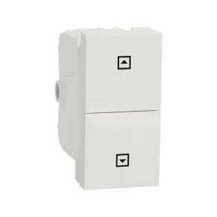 Schneider Electric NU312718SC, Unica, Beyaz, Jaluzi Kumanda Liht Butonu, 2 Kutuplu, 1 Modül