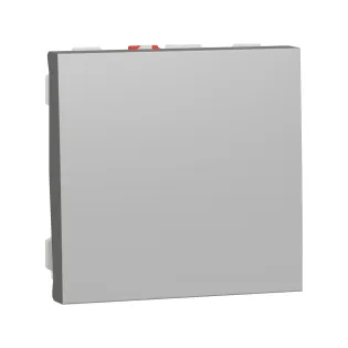 Schneider Electric NU320630, Unica, Alüminyum, Liht Butonu, 2 Modül
