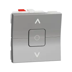 Schneider Electric NU320830, Unica, Alüminyum, Jaluzi Kumanda Anahtarı, 6 Amper, 2 Modül