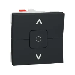 Schneider Electric NU320854, Unica, Antrasit, Jaluzi Kumanda Anahtarı, 6 Amper, 2 Modül