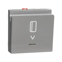 Schneider Electric NU328330, Unica, Alüminyum, Energy Saver, Mekanik, 2 Modül