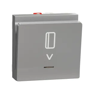 Schneider Electric NU328330, Unica, Alüminyum, Energy Saver, Mekanik, 2 Modül