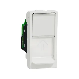 Schneider Electric NU341418, Unica, Beyaz, Data İnternet Prizi, RJ45, CAT 6-UTP, 1 Modül