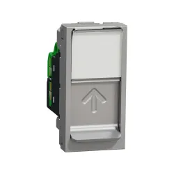 Schneider Electric NU341430, Unica, Alüminyum, Data İnternet Prizi, RJ45, CAT 6-UTP, 1 Modül