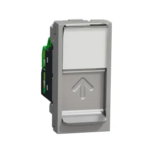 Schneider Electric NU341430, Unica, Alüminyum, Data İnternet Prizi, RJ45, CAT 6-UTP, 1 Modül