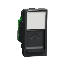 Schneider Electric NU341454, Unica, Antrasit, Data İnternet Prizi, RJ45, CAT 6-UTP, 1 Modül