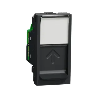 Schneider Electric NU341454, Unica, Antrasit, Data İnternet Prizi, RJ45, CAT 6-UTP, 1 Modül
