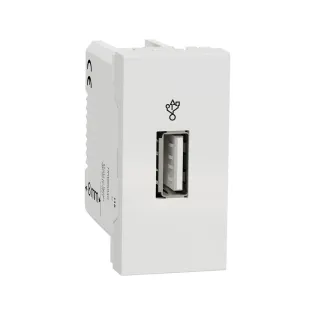 Schneider Electric NU342918, Unica, Beyaz, USB Prizi, USB 3.0 Konnektörlü, 1 Modül