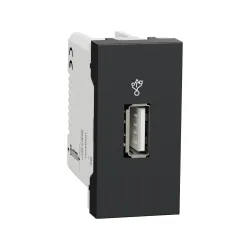 Schneider Electric NU342954, Unica, Antrasit, USB Konnektörlü Priz, USB 3.0, 1 Modül