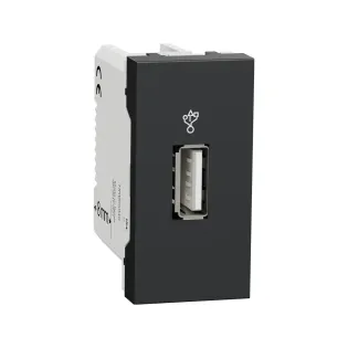 Schneider Electric NU342954, Unica, Antrasit, USB Konnektörlü Priz, USB 3.0, 1 Modül