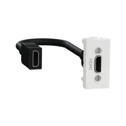 Schneider Electric NU343018, Unica, Beyaz, HDMI Priz, 1 Modül